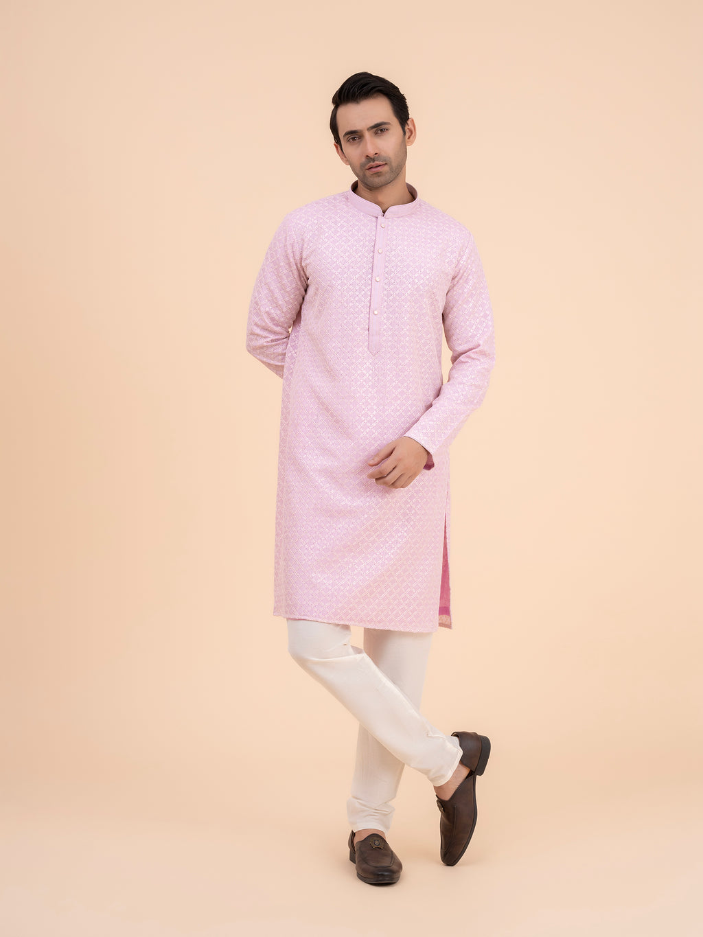 Blush Blossom Kurta Set