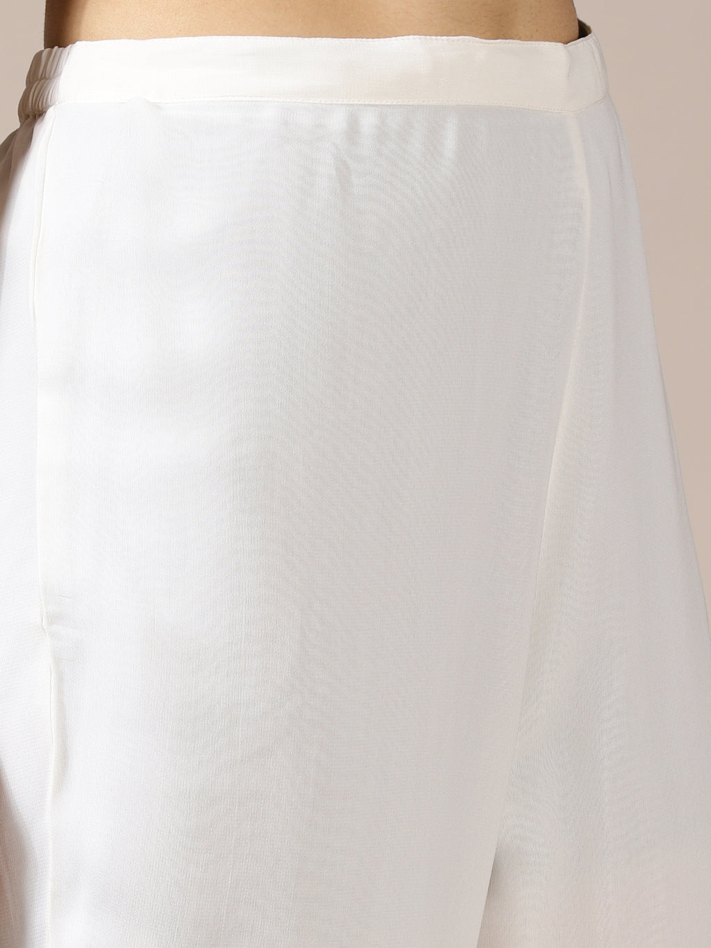 Pure White Embroidered Chiffon Set