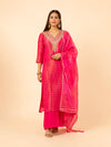 Hot Pink Silk Suit Set