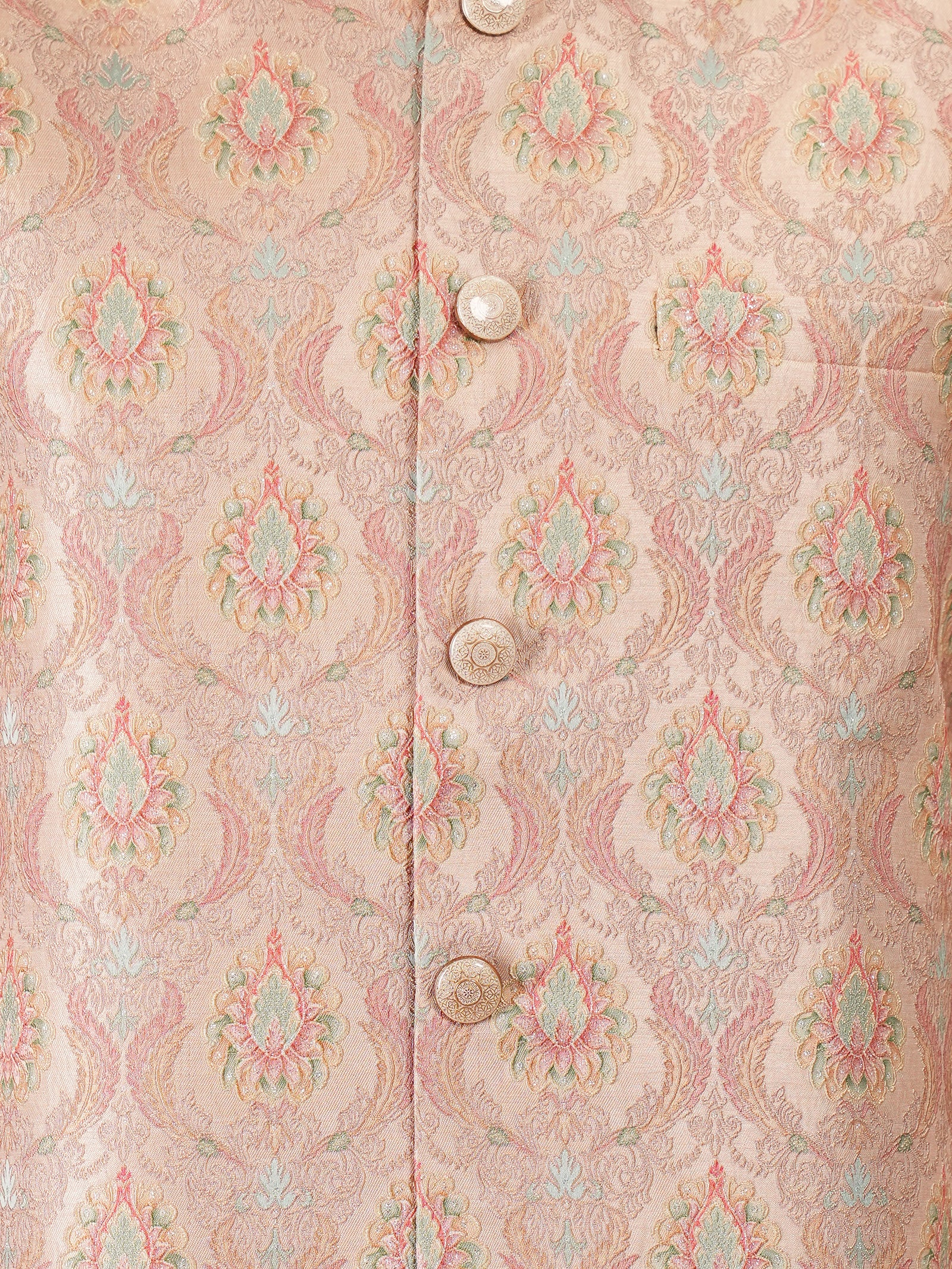 Peach Medallion Jacket Set