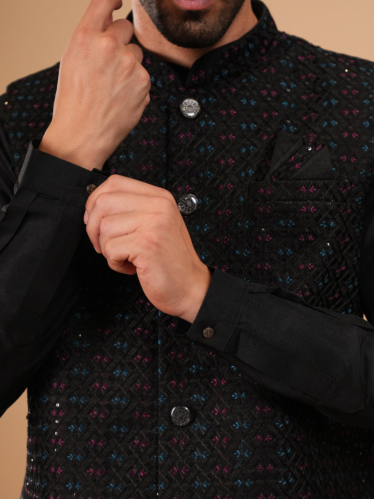 Black Prism Sequin Jacket Set