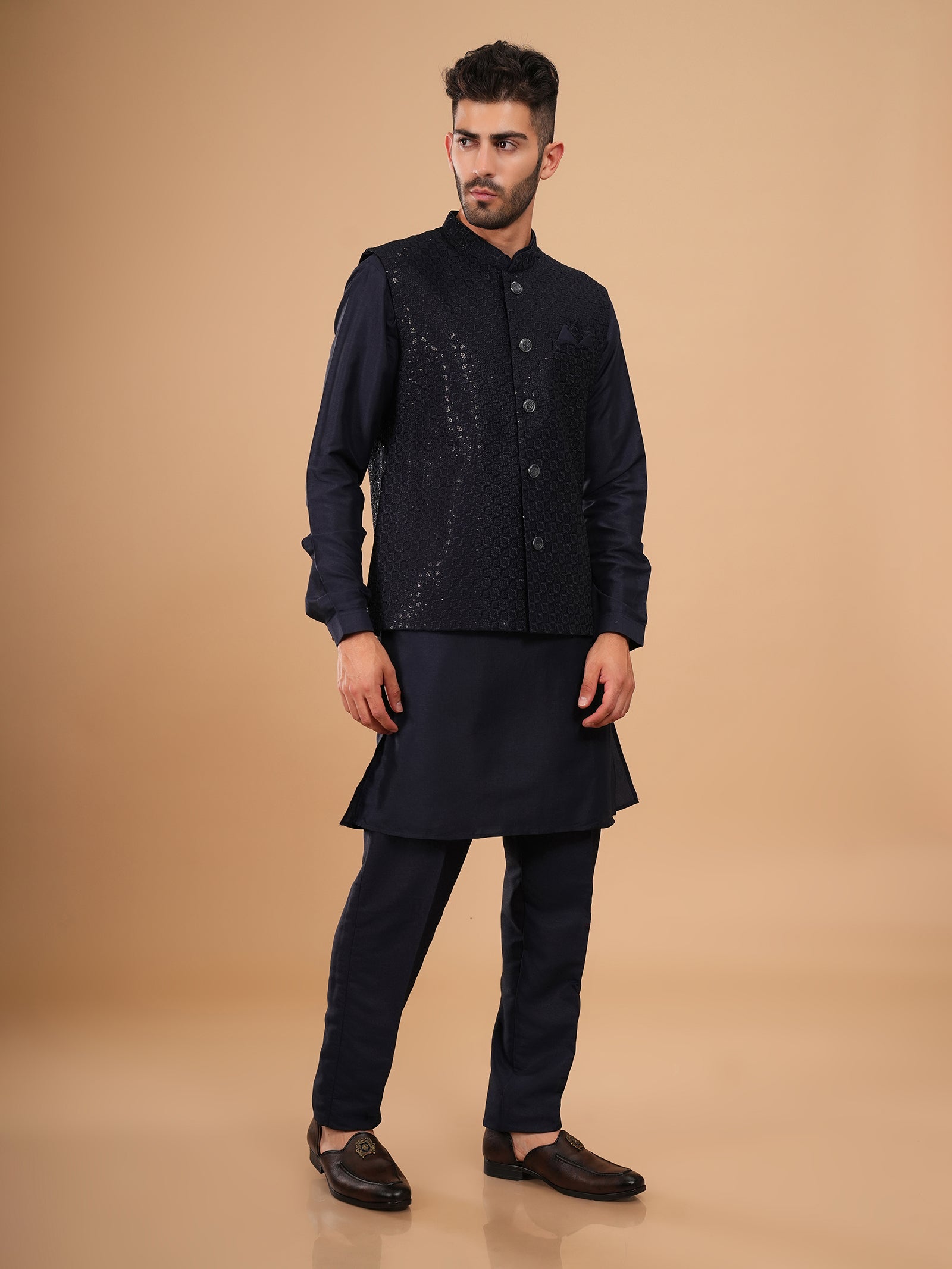 Stardust Geometric Jacket Set