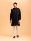 Classic Black Minimalist Kurta