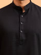 Classic Black Minimalist Kurta