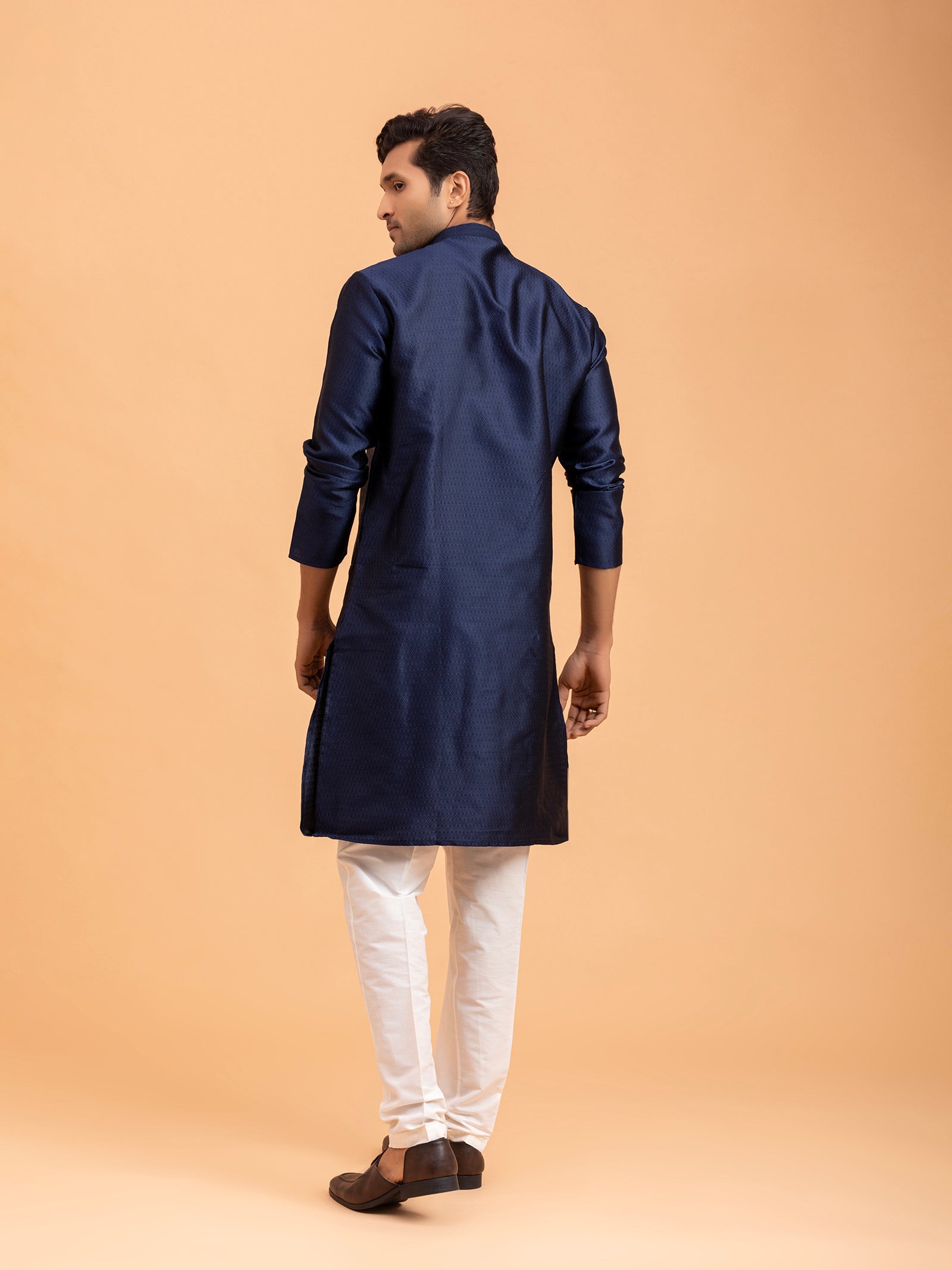 Royal Sapphire Textured Kurta Set