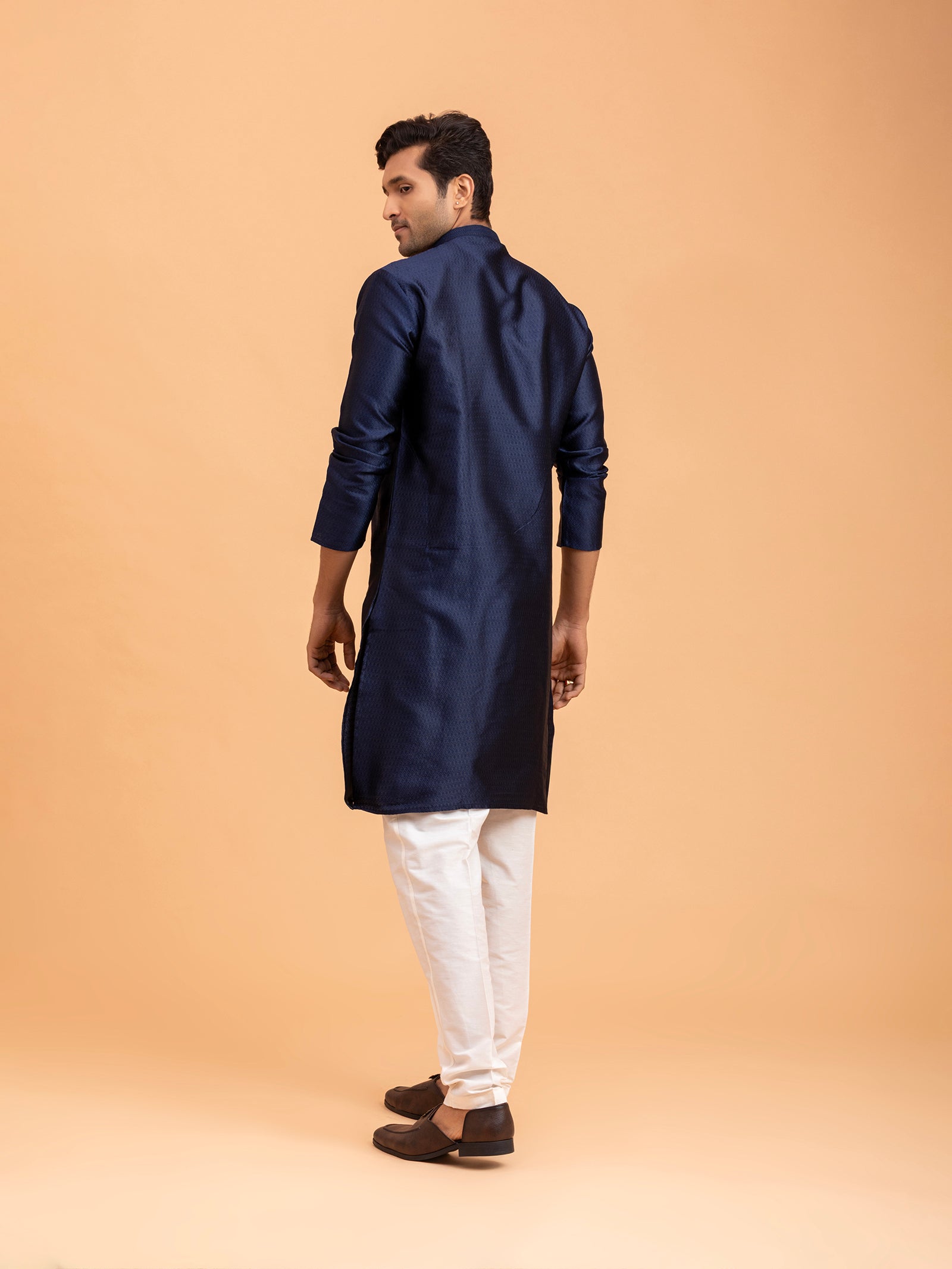 Royal Sapphire Textured Kurta Set