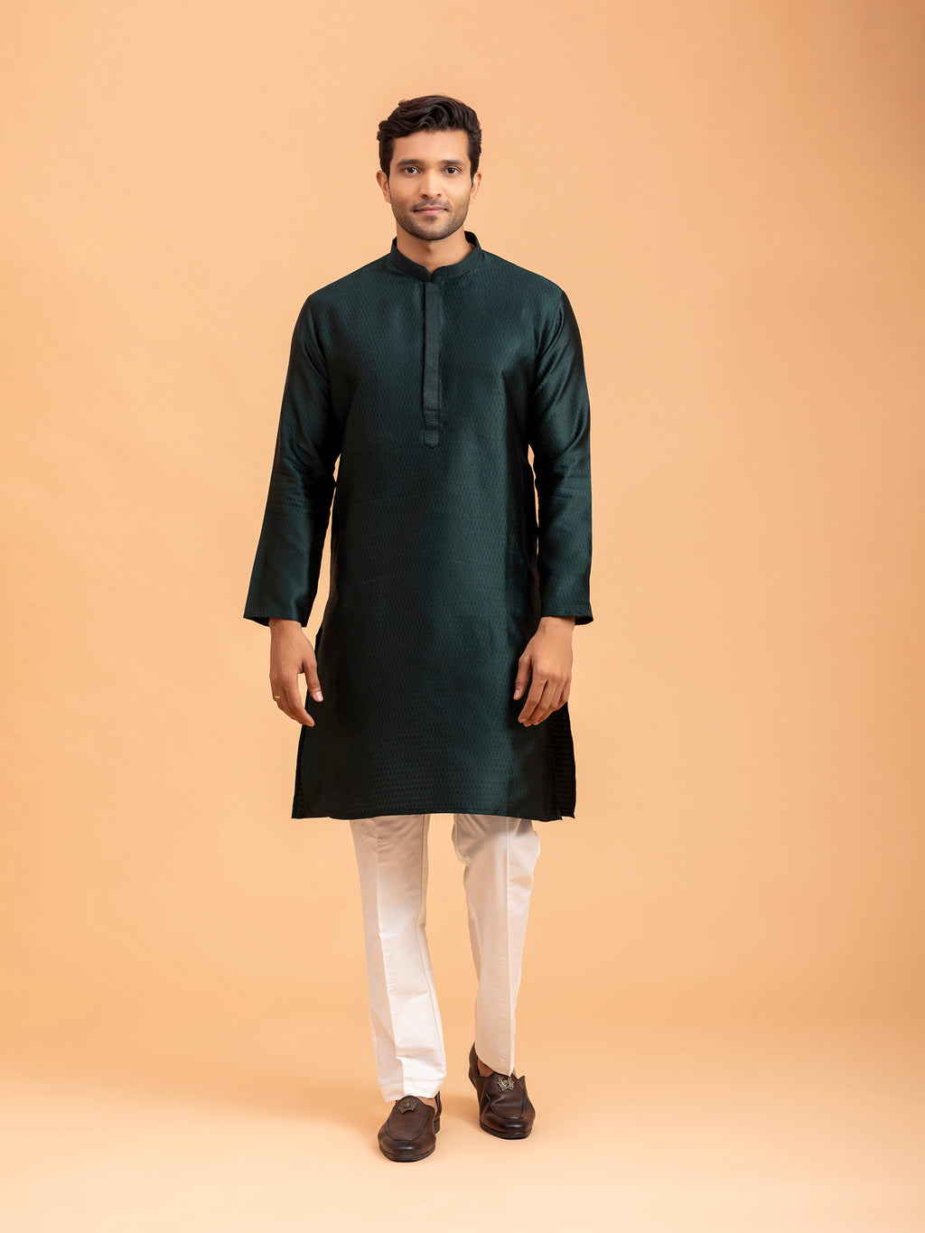 Emerald Weave Kurta Set