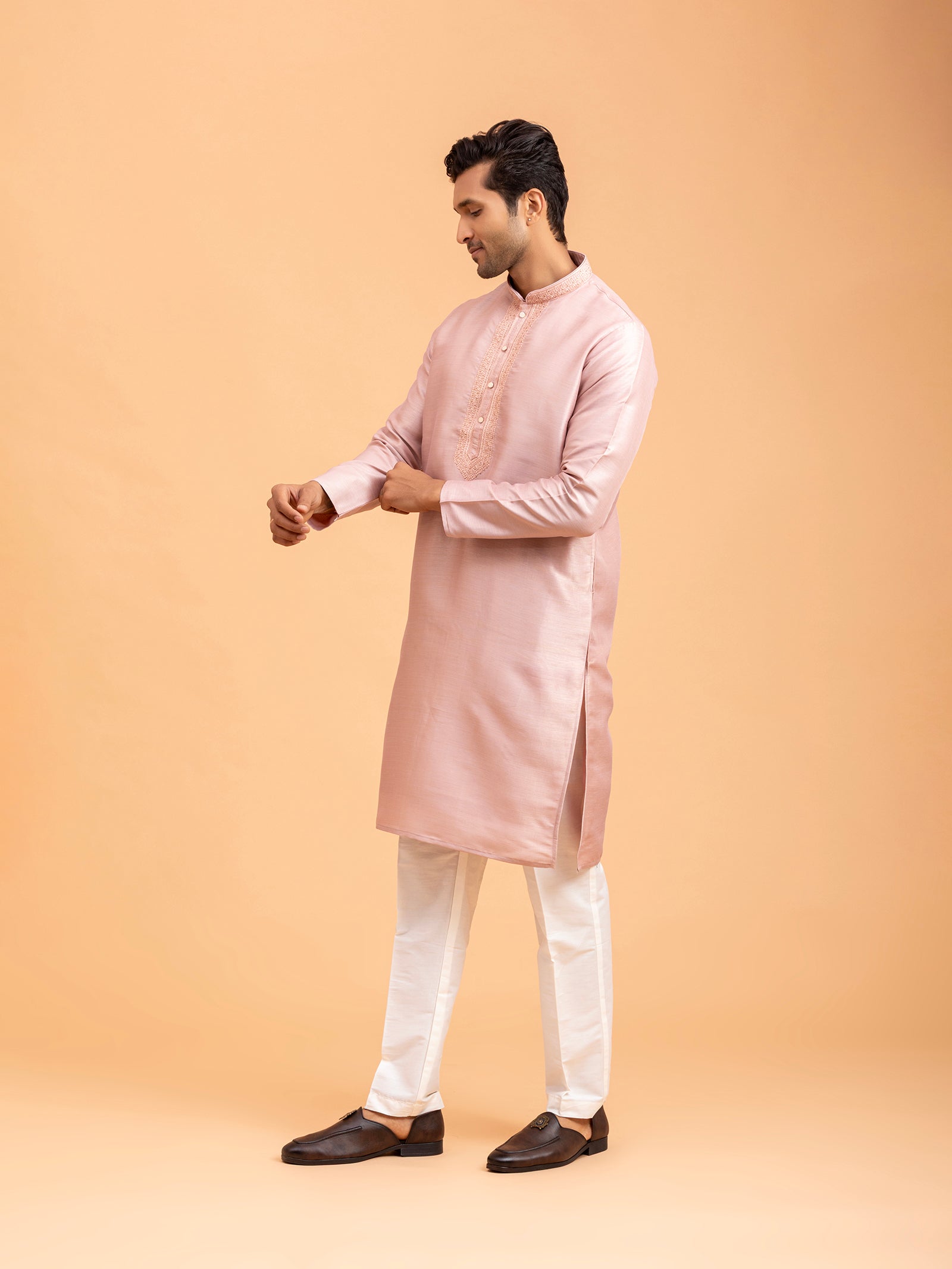 Rose Embroidered Kurta Set
