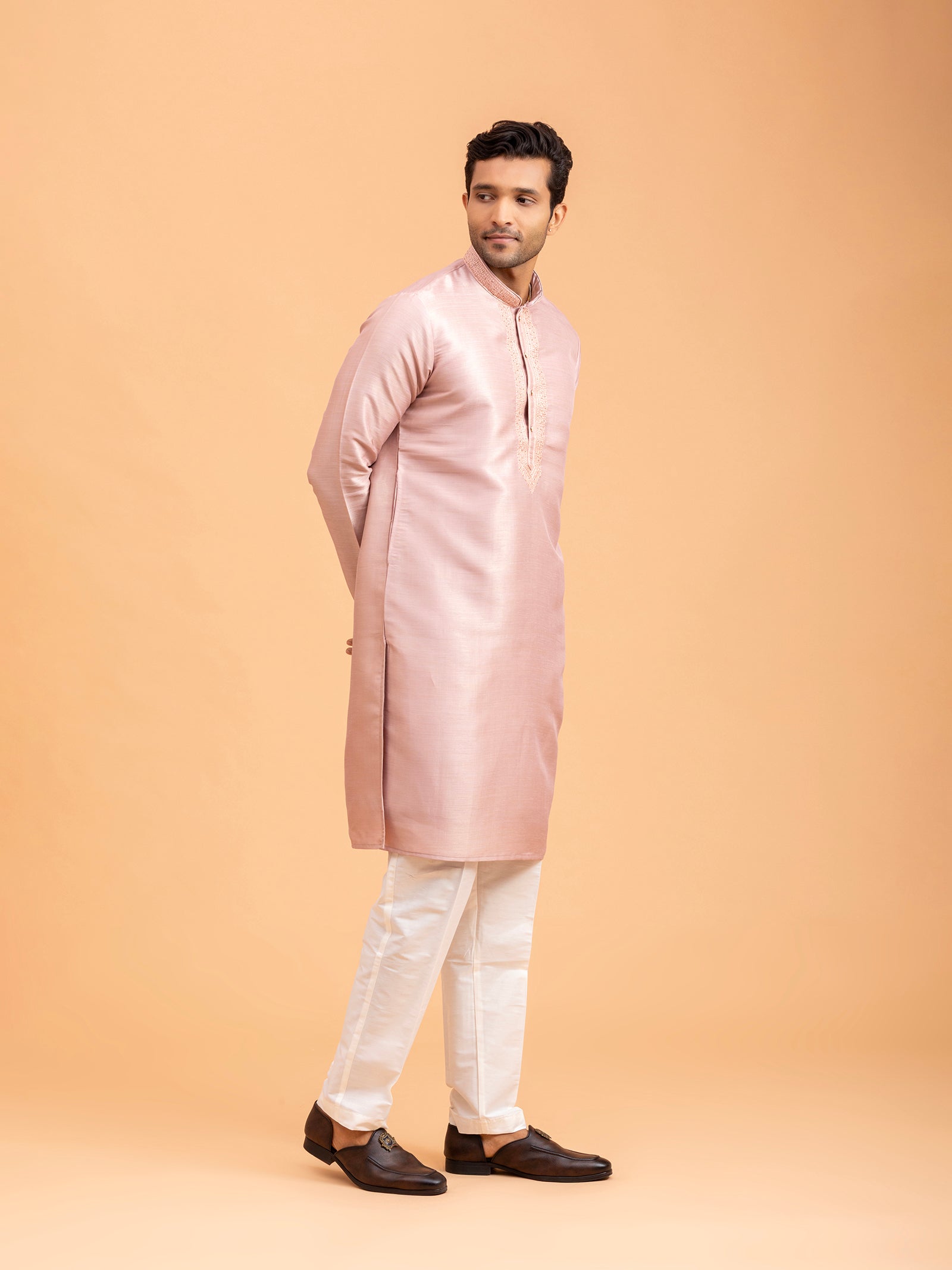 Rose Embroidered Kurta Set