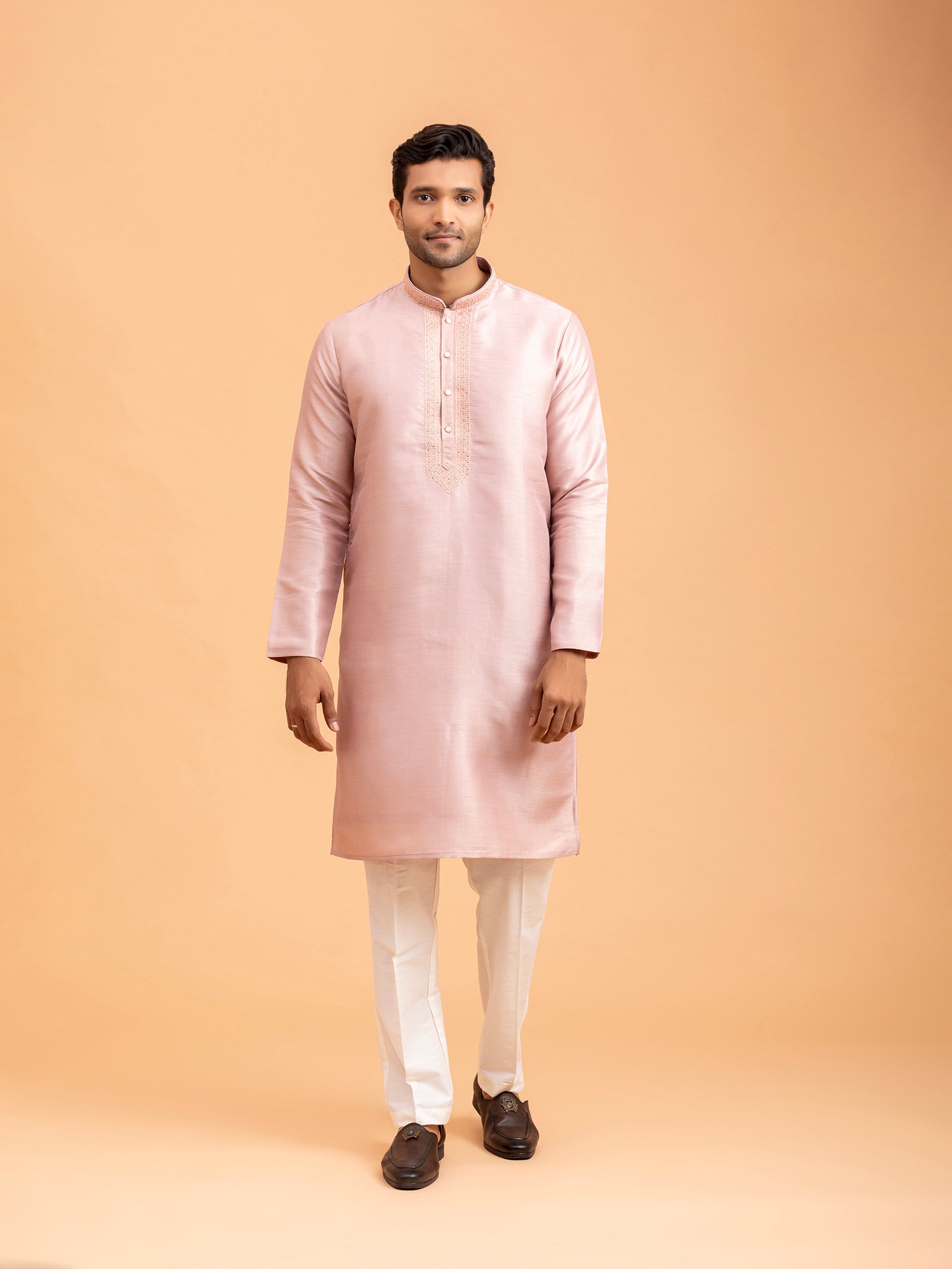 Rose Embroidered Kurta Set