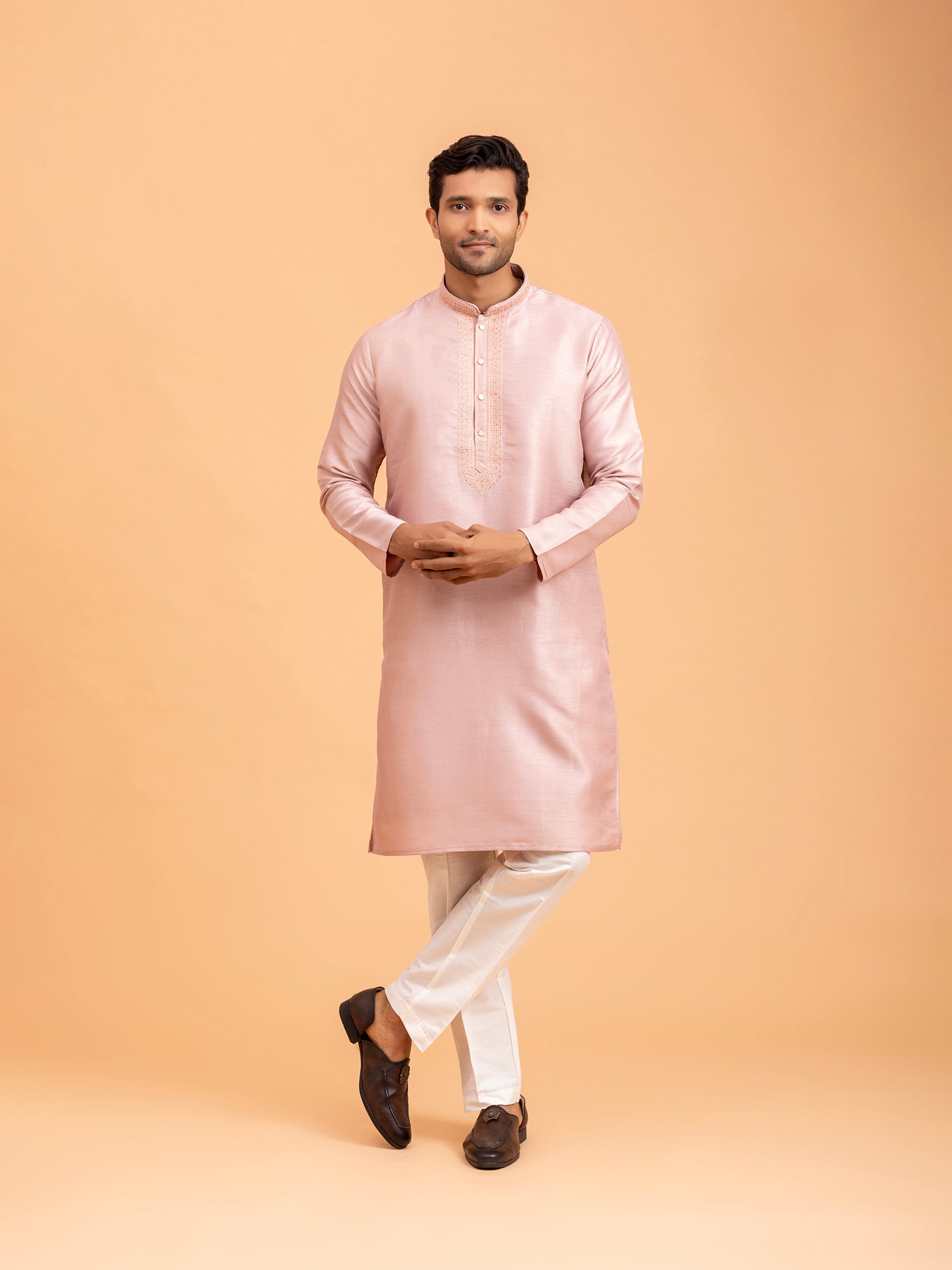 Rose Embroidered Kurta Set