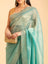 Aquamarine Luster Scalloped Saree
