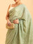 Sage Meadow Embroidery Saree