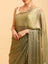Olive Luster Scalloped Saree