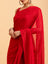 Monochromatic Red Chikankari Saree