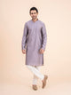 Lavender Motif Kurta Set