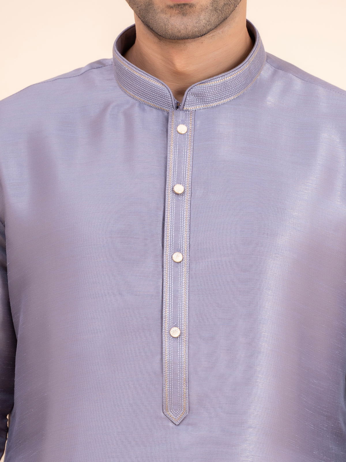 Periwinkle Solid Kurta Set