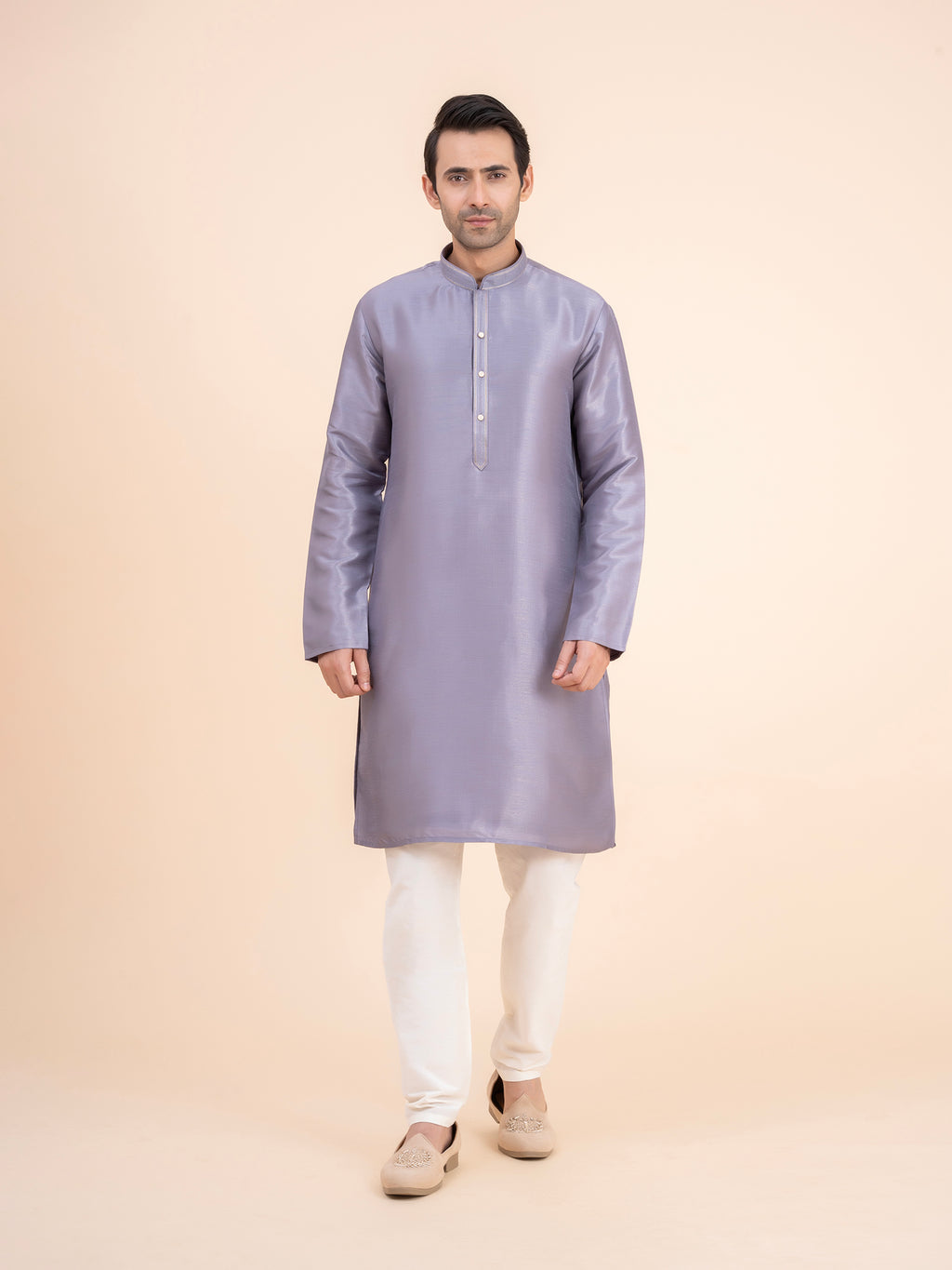 Periwinkle Solid Kurta Set