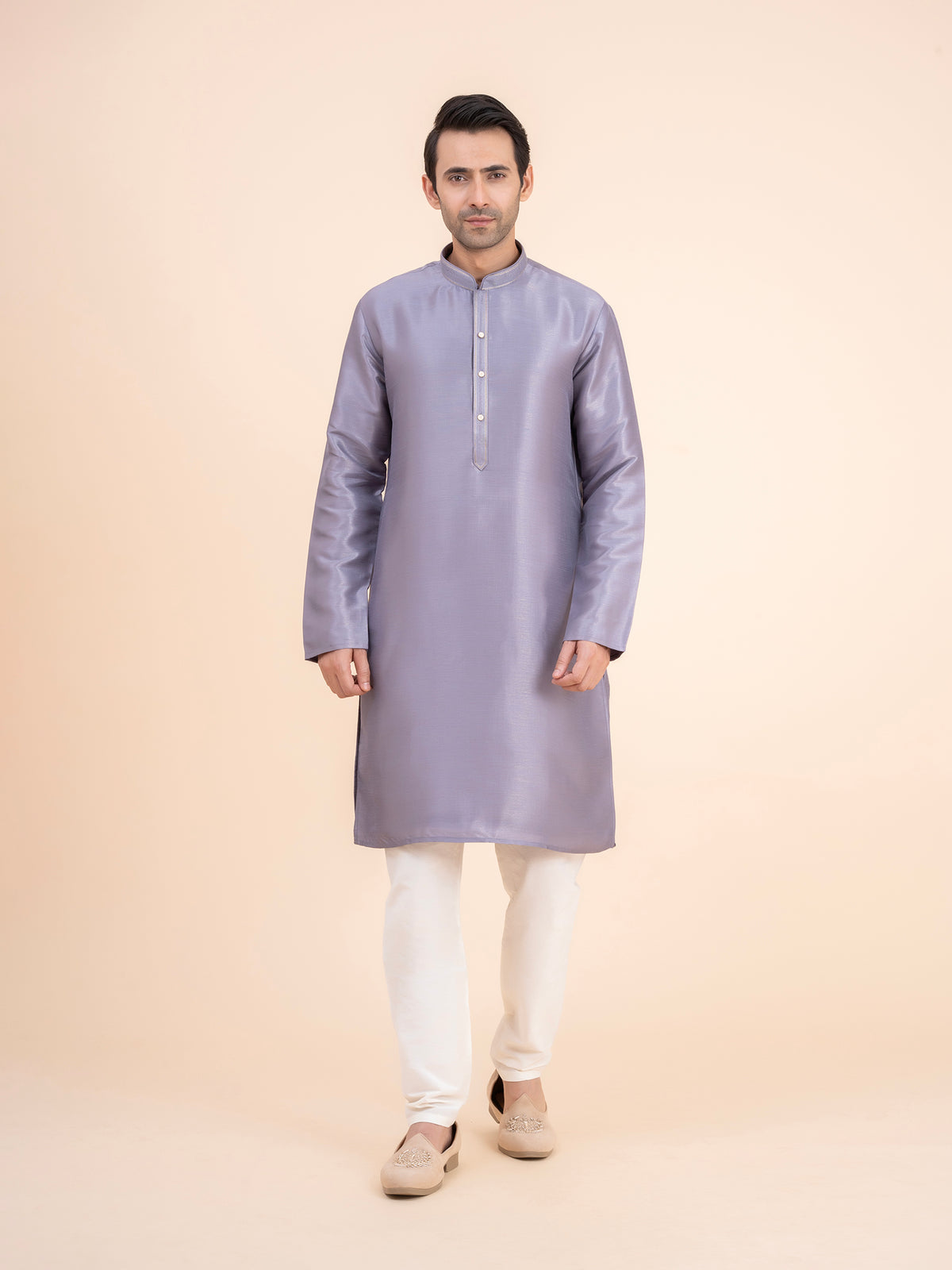 Periwinkle Solid Kurta Set