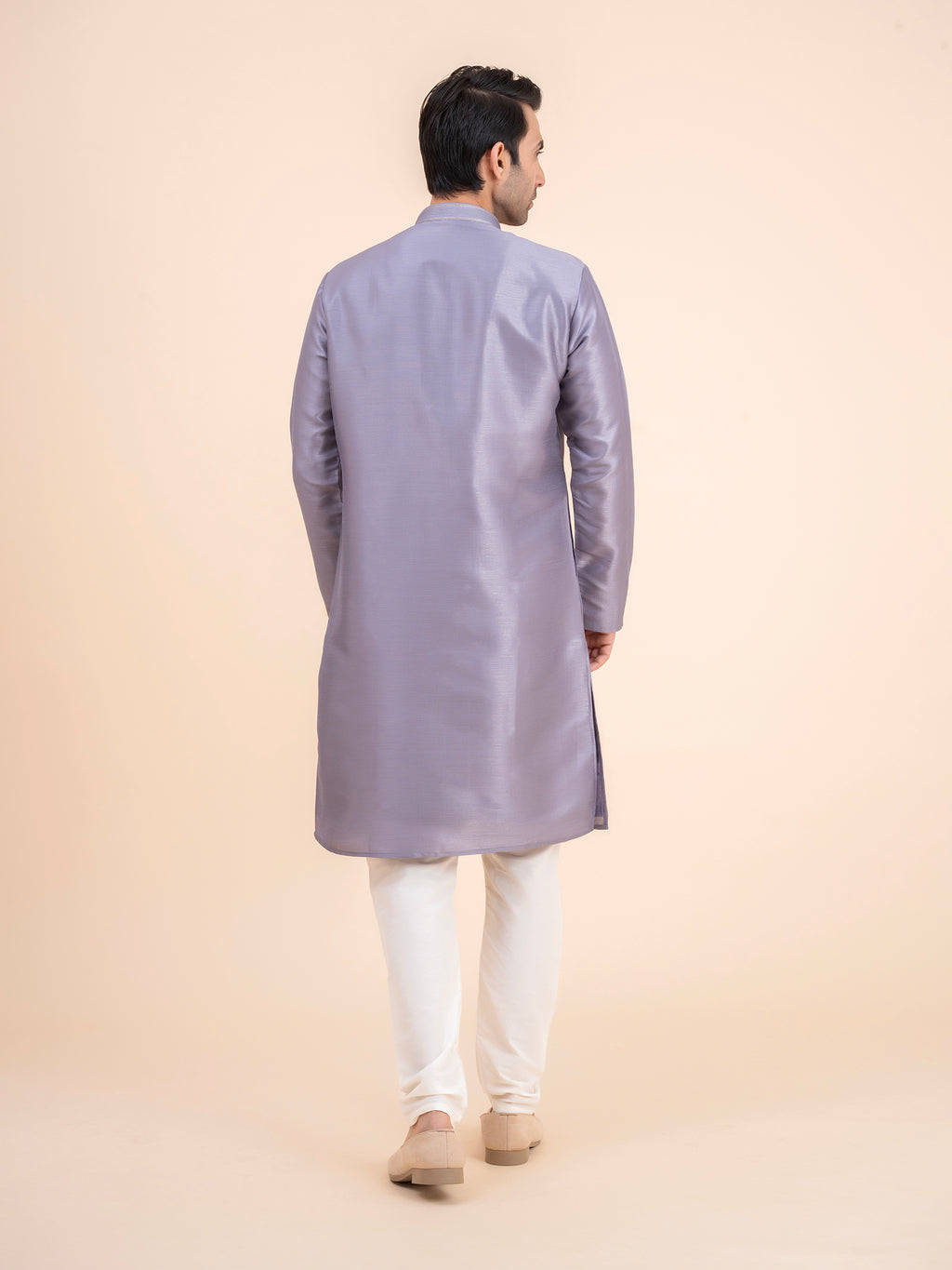 Periwinkle Solid Kurta Set