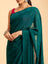 Emerald Teal Tonal Chikankari Saree