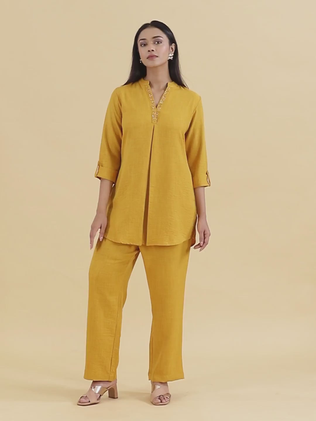 Mustard Short Co-ord Set